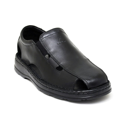 LEATHER SANDAL - 4007 BLACK