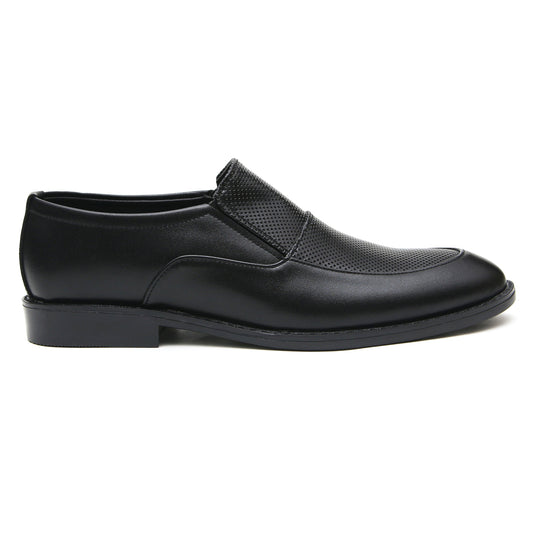 LEATHER SHOES - FC-1-2-8016 BLACK