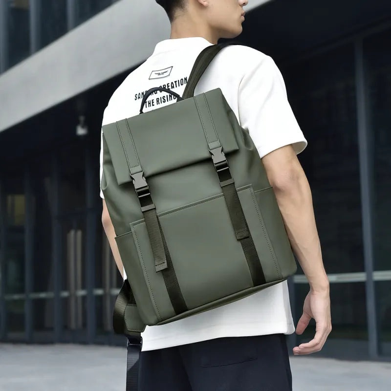 Men's Stylish Backpack With Side Pockets, Great For College And Outdoor Activities