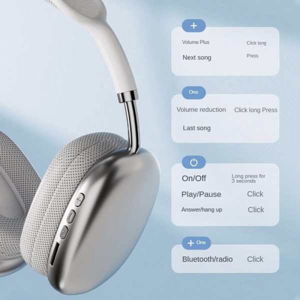 P9 Wireless Bluetooth Headphones – Deep Bass, Comfortable Fit, Long Battery