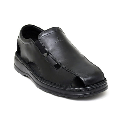 LEATHER SANDAL - 4007 BLACK