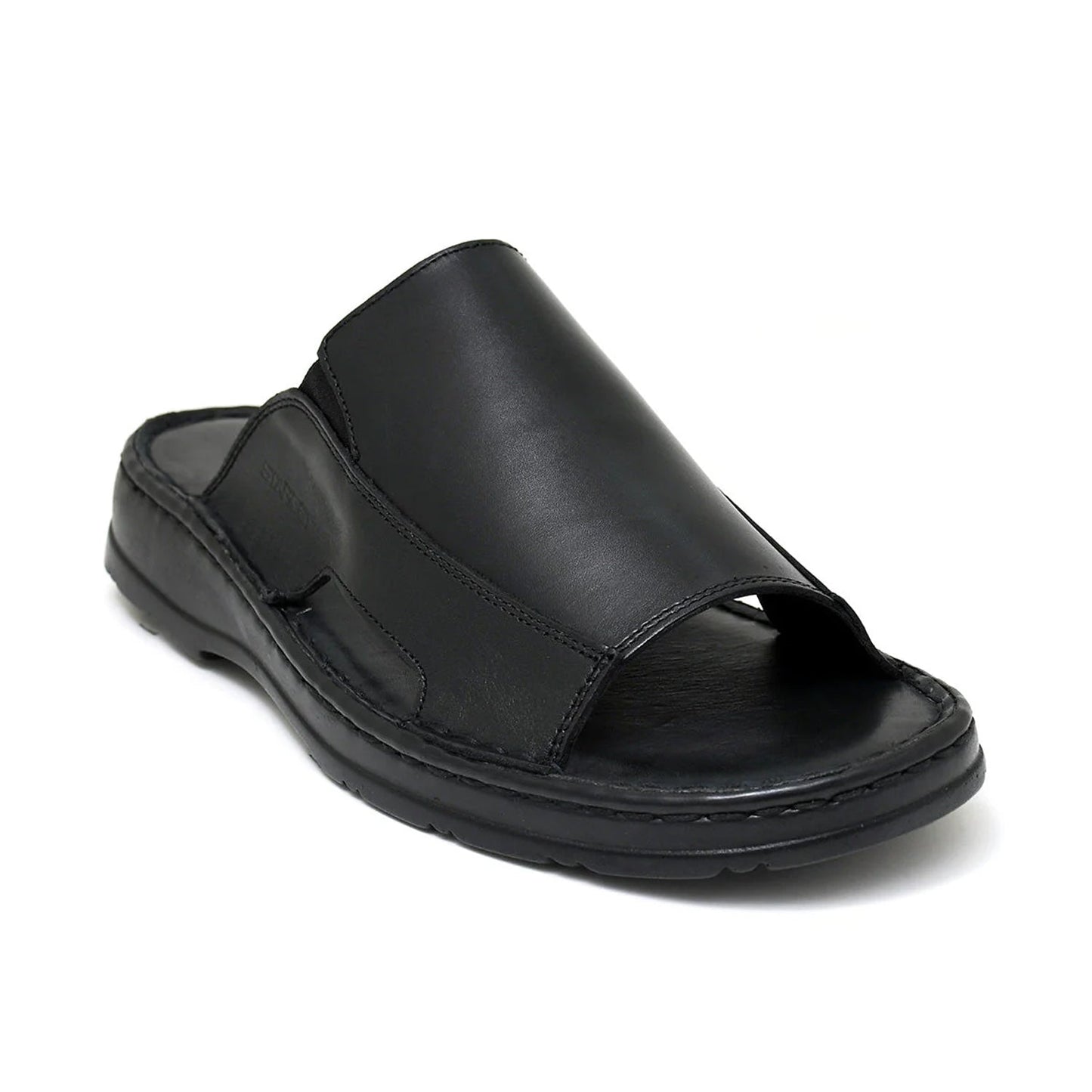 LEATHER SLIPPER - 4015 BLACK
