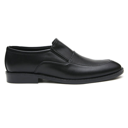 LEATHER SHOES - FC-1-2-8016 BLACK