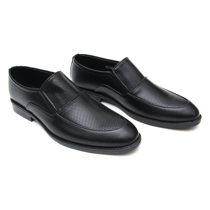 LEATHER SHOES - FC-1-2-8016 BLACK