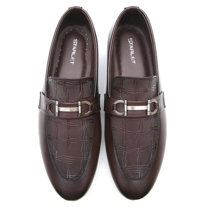 LEATHER SHOES - FC-1-2-8025 BROWN