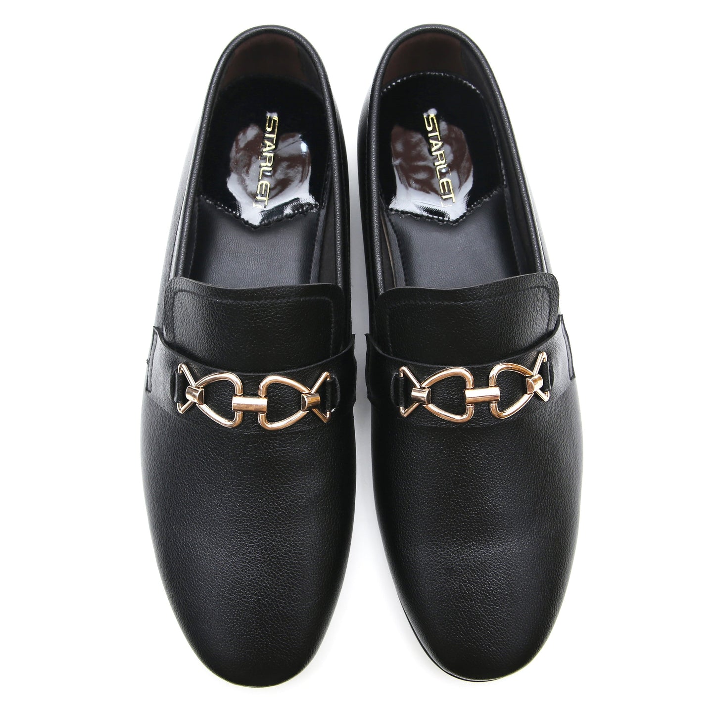 LEATHER SHOES - FC-1-2-8022 BLACK