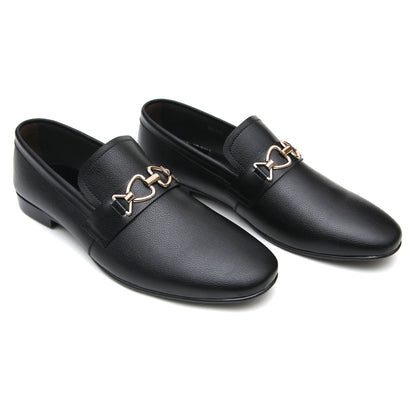LEATHER SHOES - FC-1-2-8022 BLACK