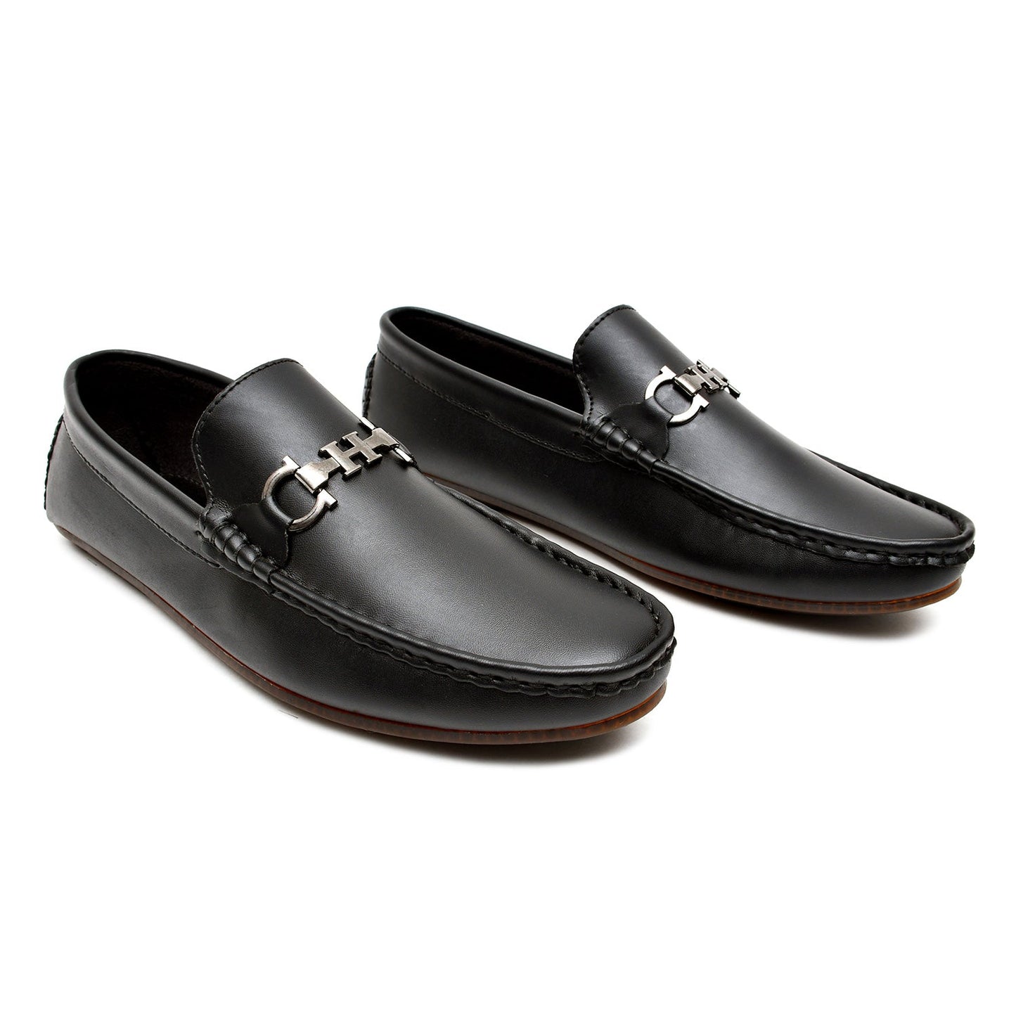 LEATHER SHOES - FC-1-2-3005 BLACK
