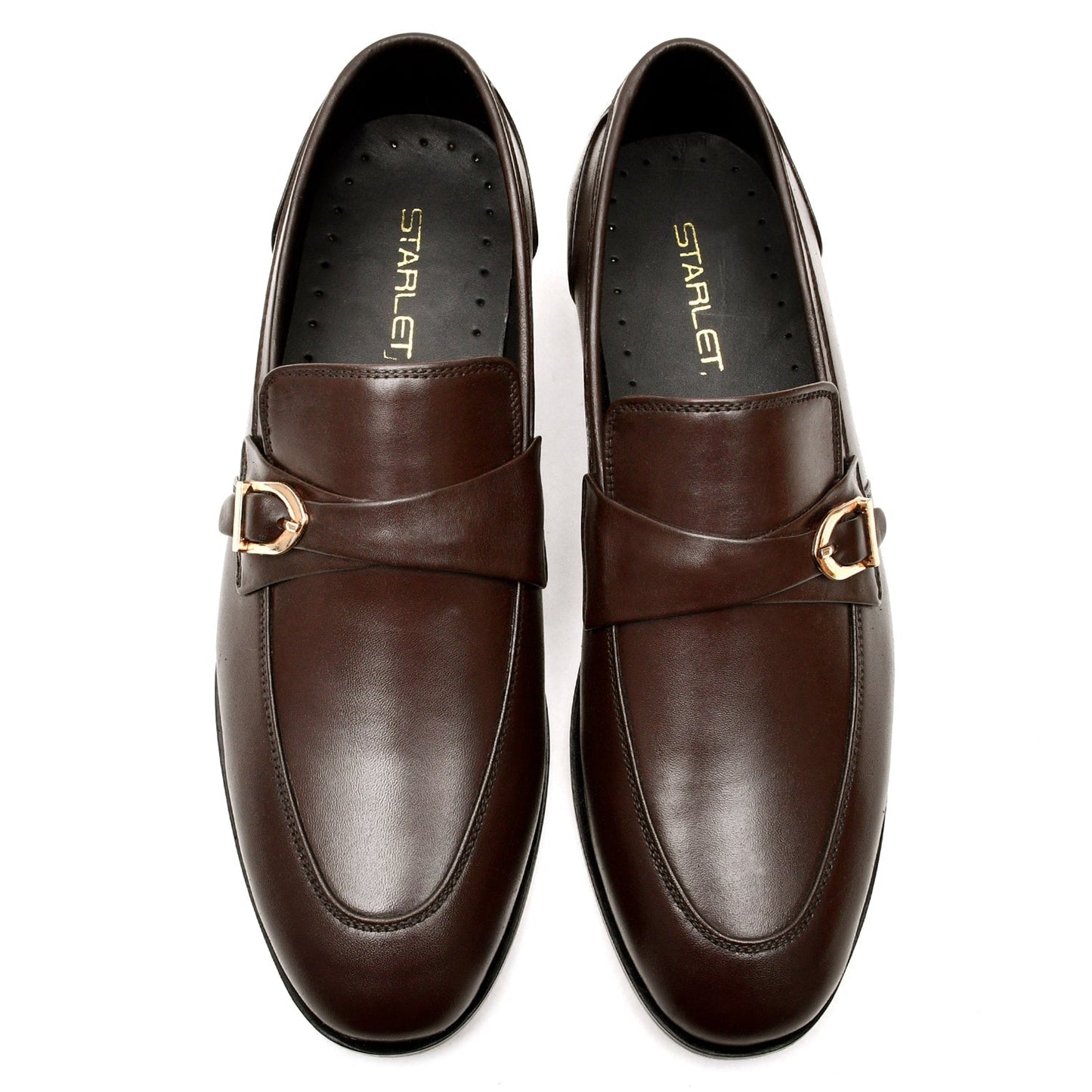 LEATHER SHOES - FC-1-2-8043 BROWN