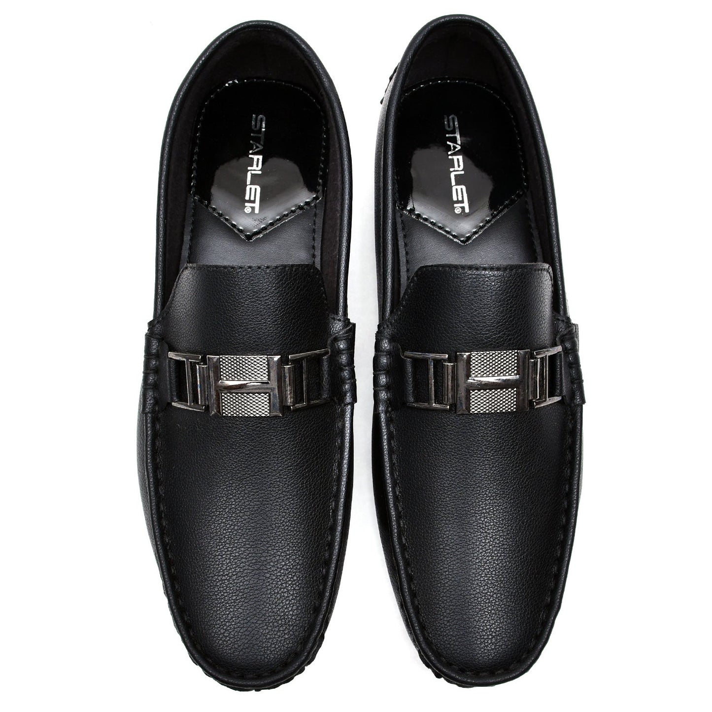 LEATHER SHOES - FC-1-2-3002 BLACK