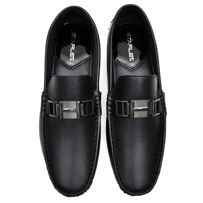 LEATHER SHOES - FC-1-2-3002 BLACK