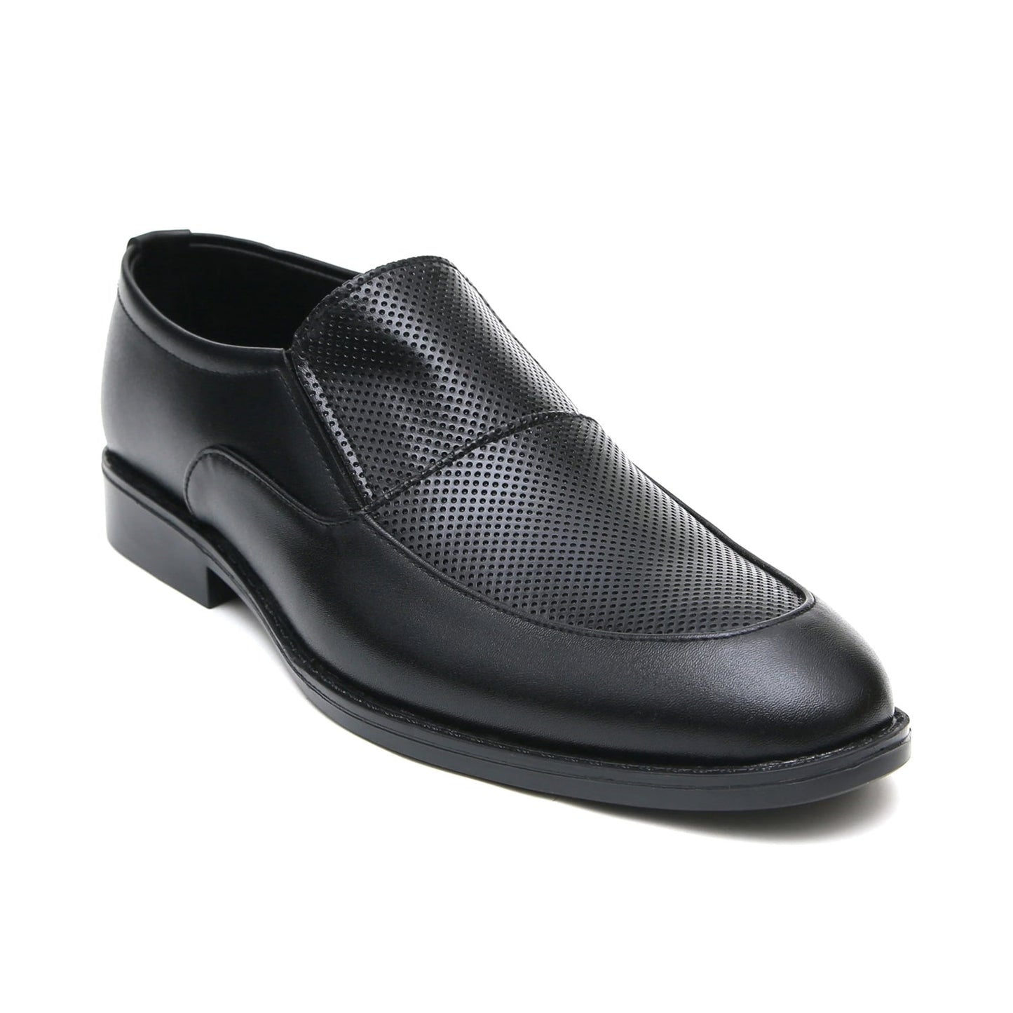 LEATHER SHOES - FC-1-2-8016 BLACK