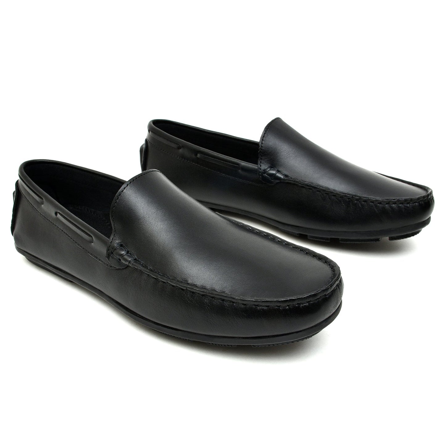 LEATHER SHOES - ND-003 BLACK