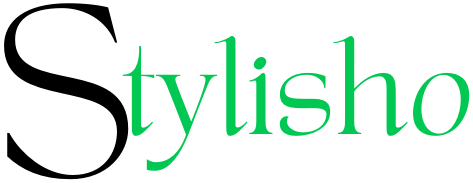 Stylisho logo with black and green text on a white background