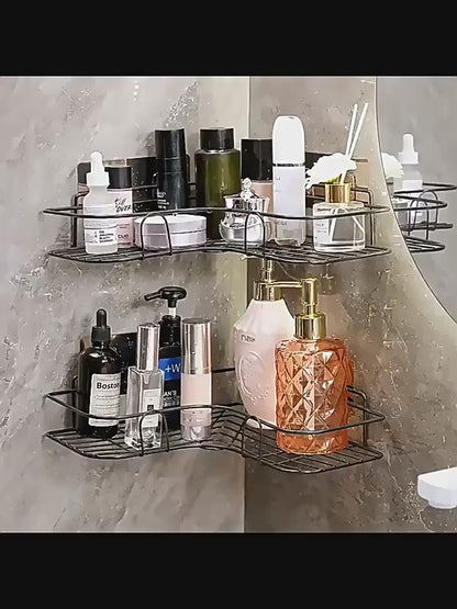 Metal Corner Bathroom Shelf | Space-Saving Storage Rack