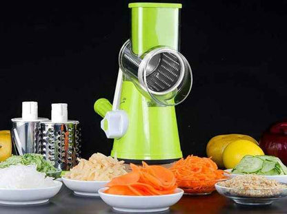 Tabletop Drum Grater | Manual Vegetable Cutter | Multi-Functional Kitchen Gadget | Effortless Slicing & Grating | Random Colors | Compact Kitchen Tool